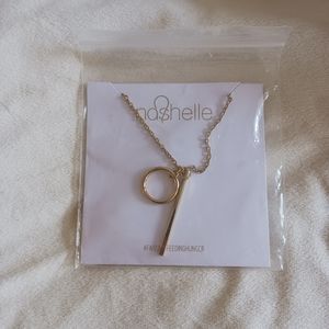 Adjustable Nashelle Drop Lariet Necklace Gold